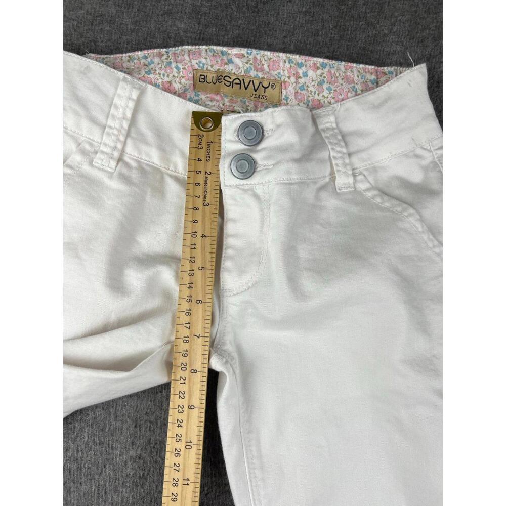 Blue Savvy Women's White Jeans Size‎ 9 - Picture 5 of 10